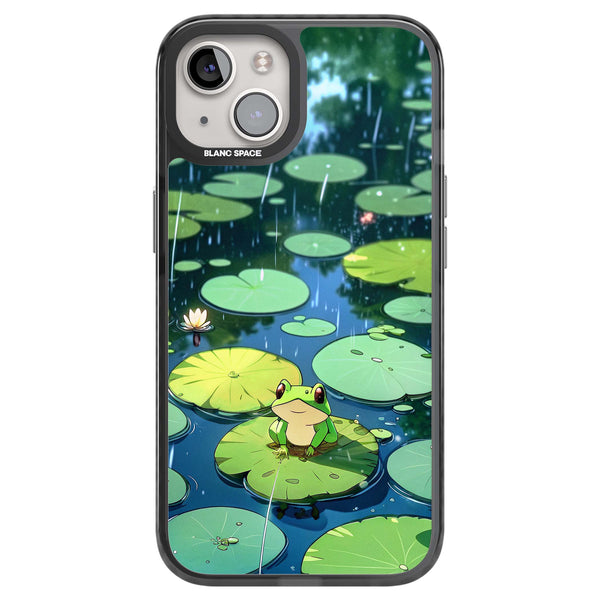 Frog In Lily Pond