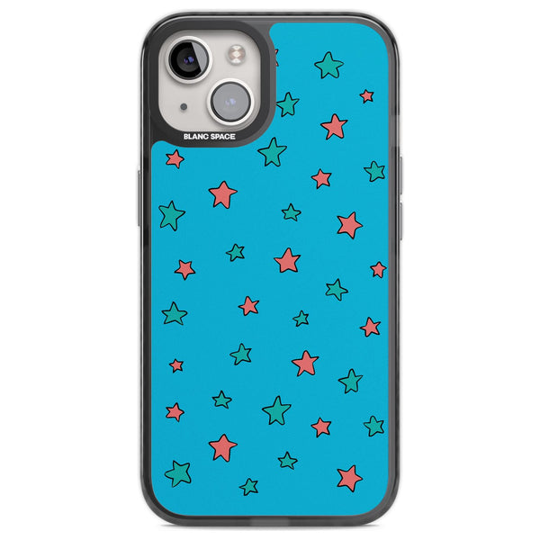 Blue Heartstopper Stars Pattern
