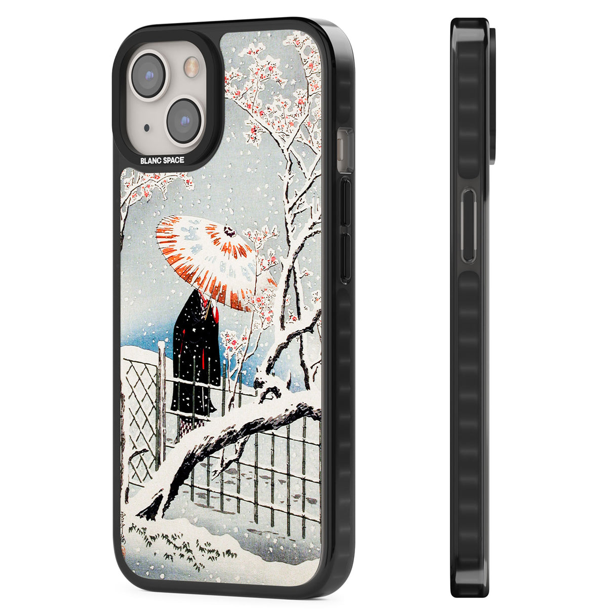 Plum Tree in Snow by Hiroaki Takahashi Black Impact Phone Case for iPhone 13, iPhone 14, iPhone 15