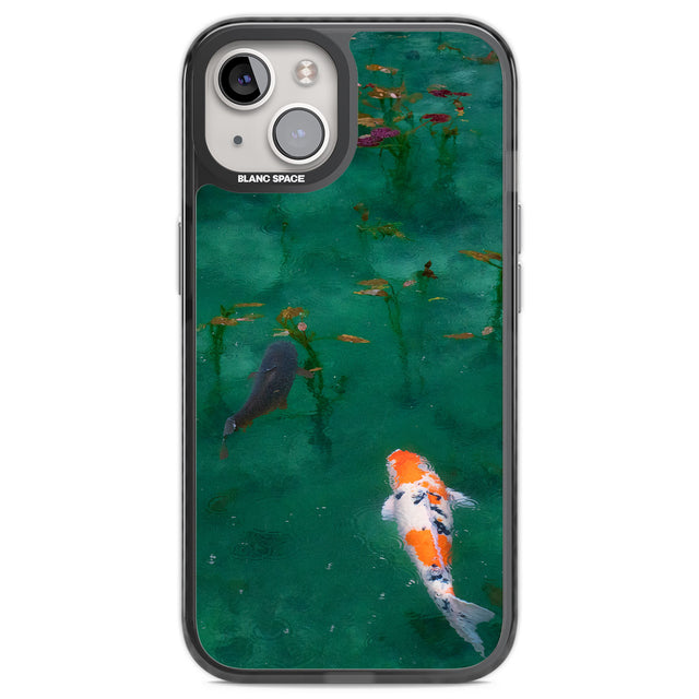 Koi Fish Black Impact Phone Case for iPhone 13, iPhone 14, iPhone 15