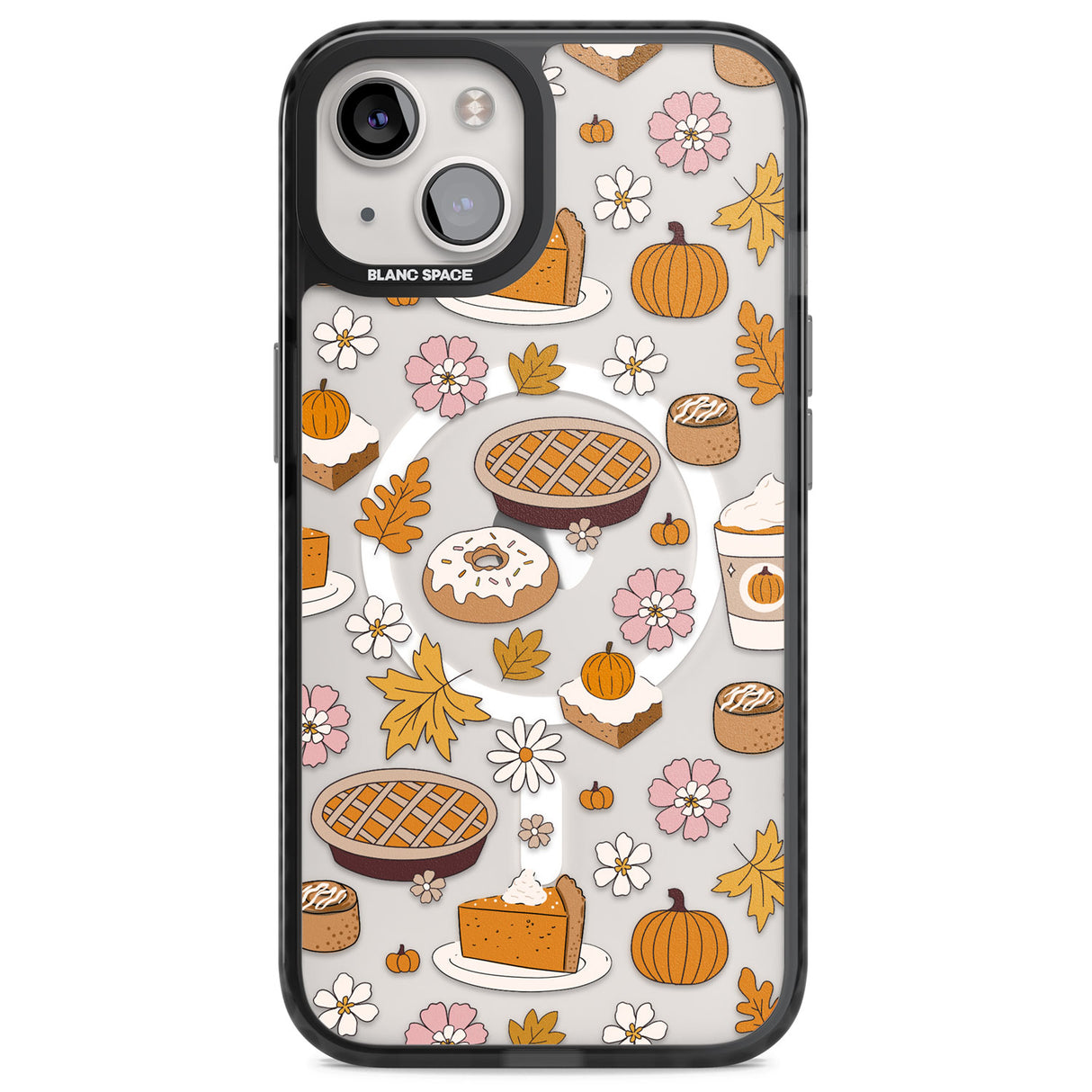 Pumpkin Pie & Autumn Treats Magsafe Black Impact Phone Case for iPhone 13, iPhone 14, iPhone 15