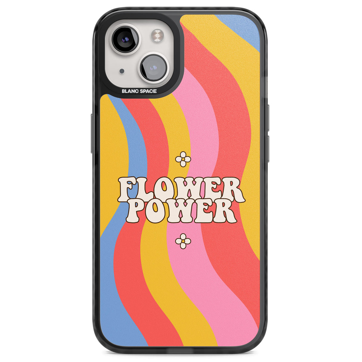 Melting Flower Power Magsafe Black Impact Phone Case for iPhone 13, iPhone 14, iPhone 15
