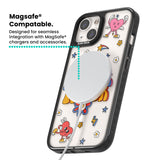 Flower Power Magsafe Black Impact Phone Case for iPhone 13, iPhone 14, iPhone 15