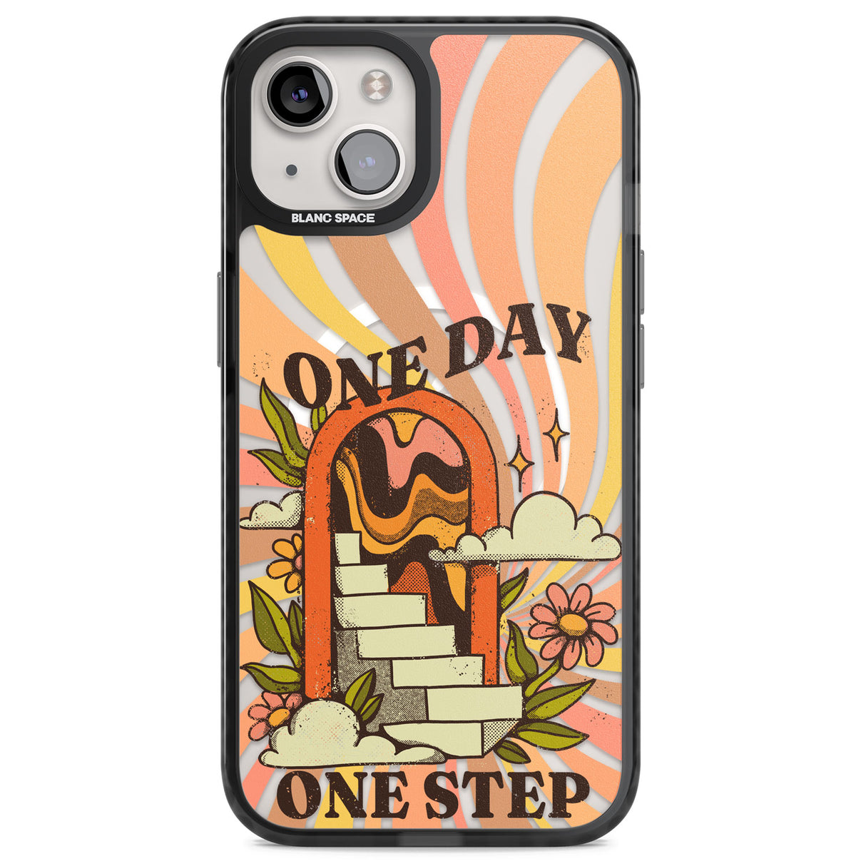 One Day One Step Magsafe Black Impact Phone Case for iPhone 13, iPhone 14, iPhone 15