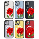 Melting Rose Magsafe Black Impact Phone Case for iPhone 13, iPhone 14, iPhone 15