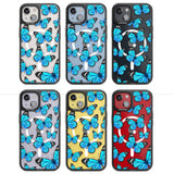 Blue Butterflies Magsafe Black Impact Phone Case for iPhone 13, iPhone 14, iPhone 15