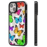 Vibrant Butterflies Magsafe Black Impact Phone Case for iPhone 13, iPhone 14, iPhone 15