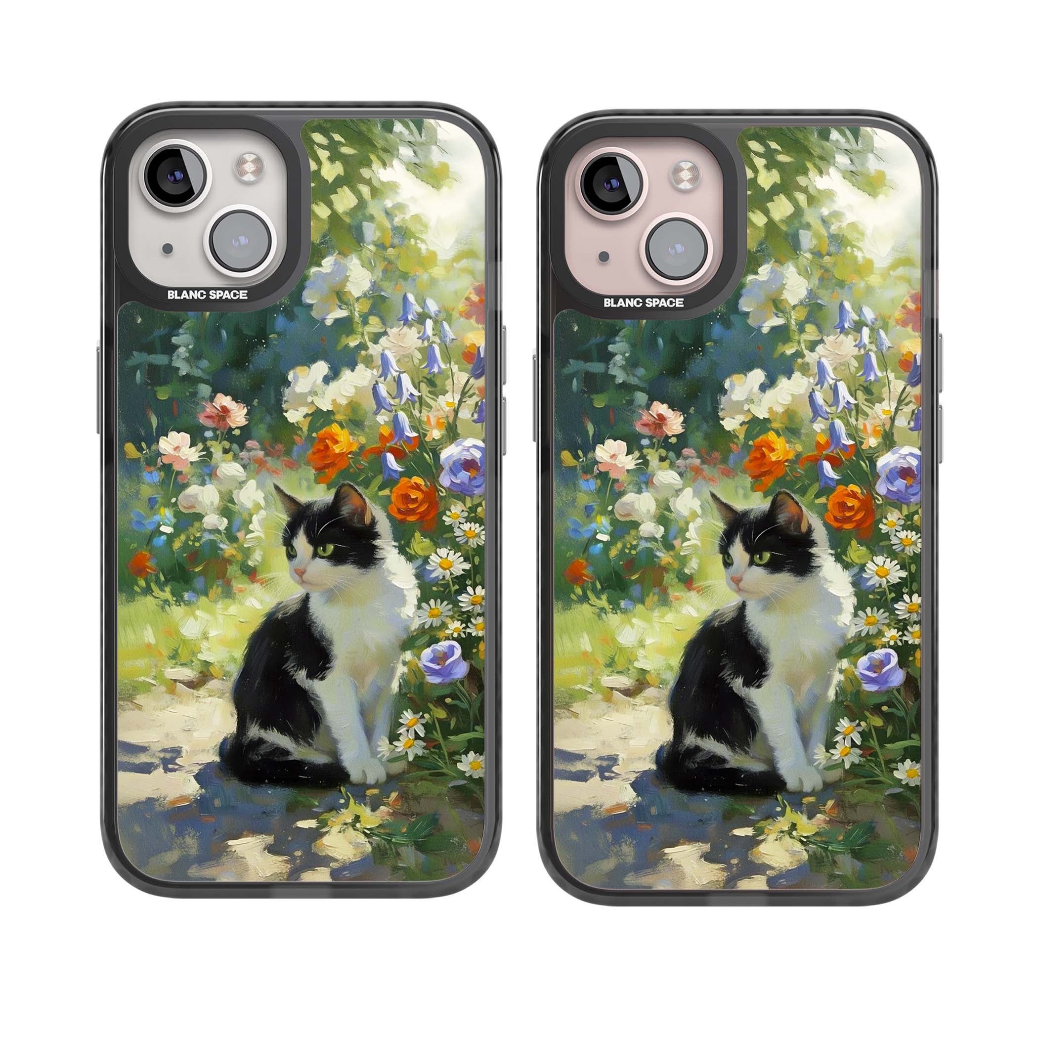 Cat In The Meadow for her iPhone case | Black Impact Magsafe case for iPhone 13, iPhone 14, iPhone 15