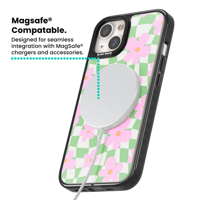 Spring Picnic Magsafe Black Impact Phone Case for iPhone 13, iPhone 14, iPhone 15