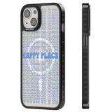 Happy Place (Blue) Magsafe Black Impact Phone Case for iPhone 13, iPhone 14, iPhone 15