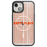 Happy Place (Orange) Magsafe Black Impact Phone Case for iPhone 13, iPhone 14, iPhone 15