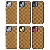 BEIGE CHECKERED Magsafe Black Impact Phone Case for iPhone 13, iPhone 14, iPhone 15