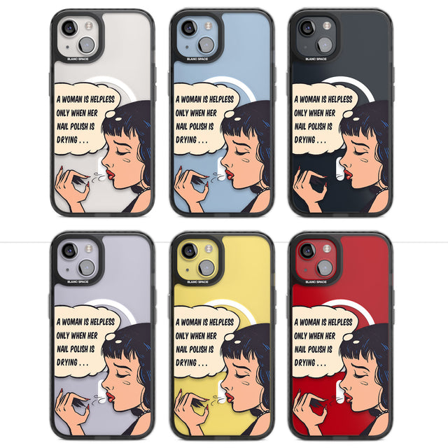 Drying Nails - Pop Art Magsafe Black Impact Phone Case for iPhone 13, iPhone 14, iPhone 15