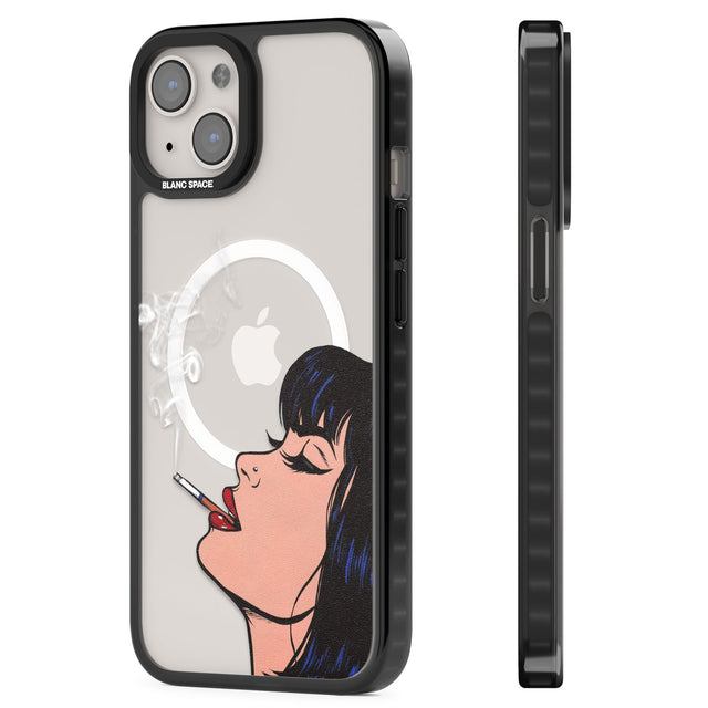 Stress Relief - Pop Art Magsafe Black Impact Phone Case for iPhone 13, iPhone 14, iPhone 15