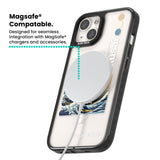 The Great Wave Magsafe Black Impact Phone Case for iPhone 13, iPhone 14, iPhone 15