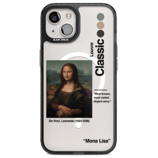 Mona Lisa - Leonardo Da Vinci Magsafe Black Impact Phone Case for iPhone 13, iPhone 14, iPhone 15