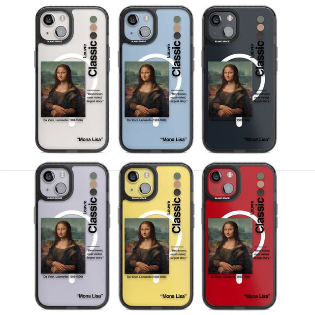 Mona Lisa - Leonardo Da Vinci Magsafe Black Impact Phone Case for iPhone 13, iPhone 14, iPhone 15
