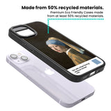 Girl with a Pearl Earring Magsafe Black Impact Phone Case for iPhone 13, iPhone 14, iPhone 15