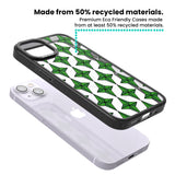 Emerald Stars Pattern (Clear) Magsafe Black Impact Phone Case for iPhone 13, iPhone 14, iPhone 15