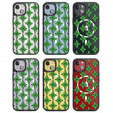 Emerald Stars Pattern (Clear) Magsafe Black Impact Phone Case for iPhone 13, iPhone 14, iPhone 15