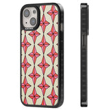 Rose Stars Pattern Magsafe Black Impact Phone Case for iPhone 13, iPhone 14, iPhone 15