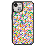 Multicolour Polka-dot Fiesta Magsafe Black Impact Phone Case for iPhone 13, iPhone 14, iPhone 15