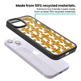 Gingerbread Cookie Pattern Magsafe Black Impact Phone Case for iPhone 13, iPhone 14, iPhone 15