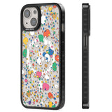 Colourful Confetti Pebbles Magsafe Black Impact Phone Case for iPhone 13, iPhone 14, iPhone 15