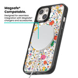 Colourful Confetti Pebbles Magsafe Black Impact Phone Case for iPhone 13, iPhone 14, iPhone 15