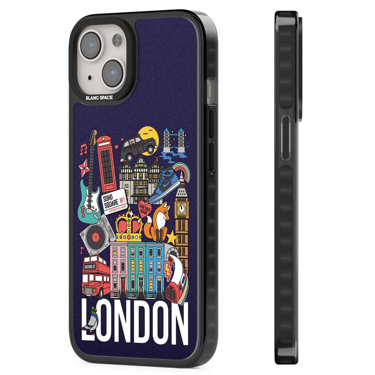 London Calling Magsafe Black Impact Phone Case for iPhone 13, iPhone 14, iPhone 15