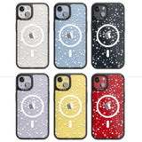 White Cosmic Galaxy Pattern Magsafe Black Impact Phone Case for iPhone 13, iPhone 14, iPhone 15