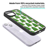 Christmas Tree Pattern (Clear) Magsafe Black Impact Phone Case for iPhone 13, iPhone 14, iPhone 15