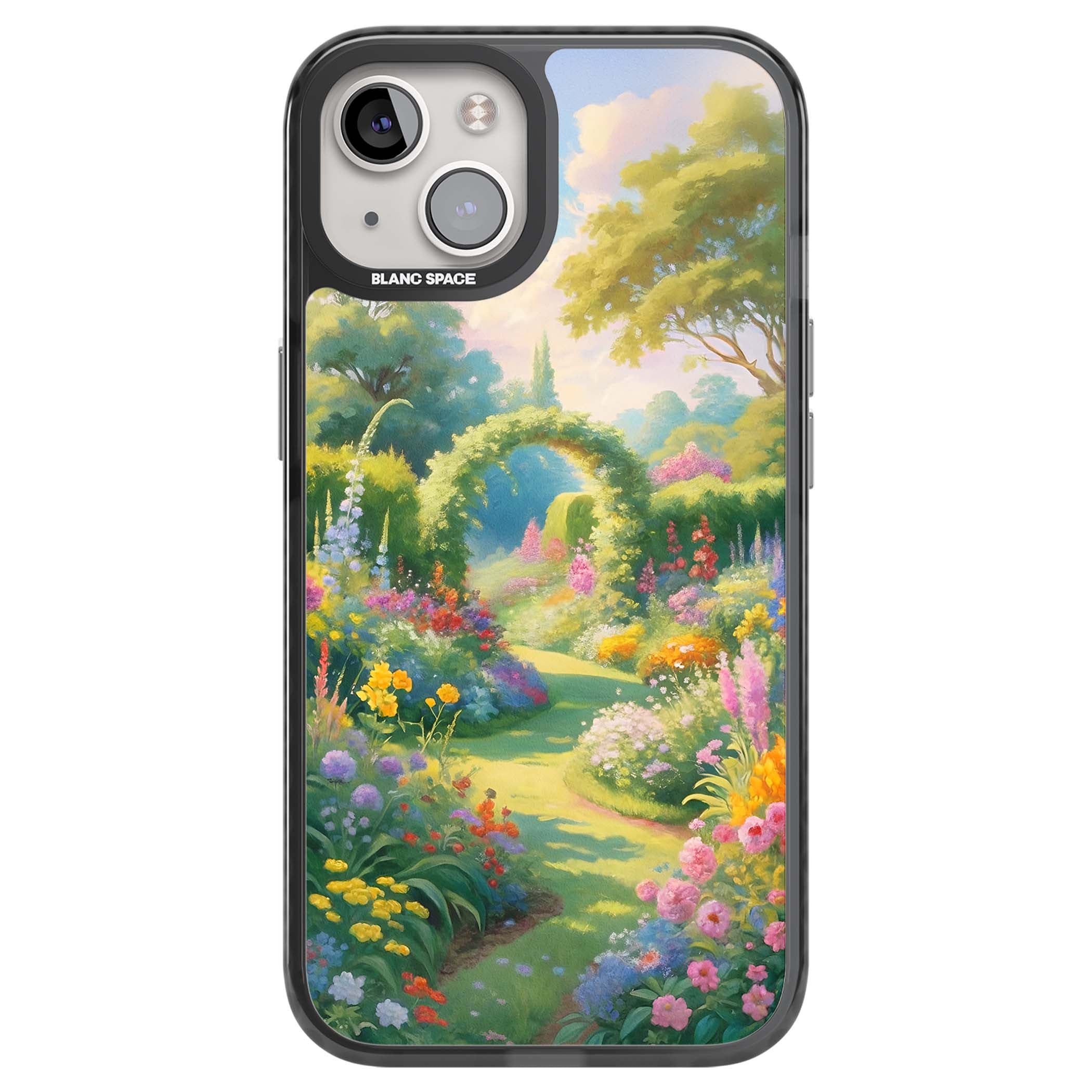 The Painter's Garden floral iPhone case | Black Impact Magsafe case for iPhone 13, iPhone 14, iPhone 15