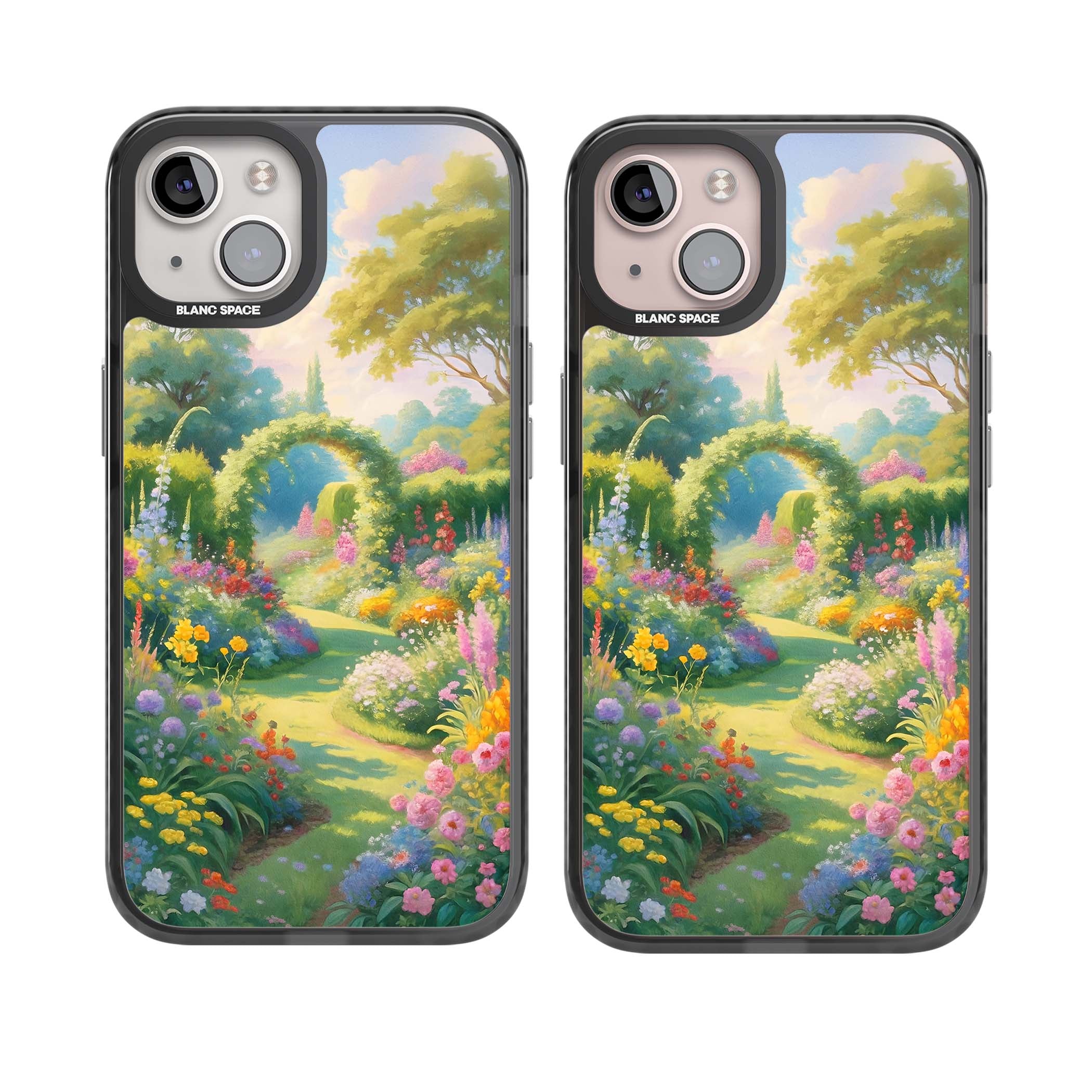 The Painter's Garden floral iPhone case | Black Impact Magsafe case for iPhone 13, iPhone 14, iPhone 15
