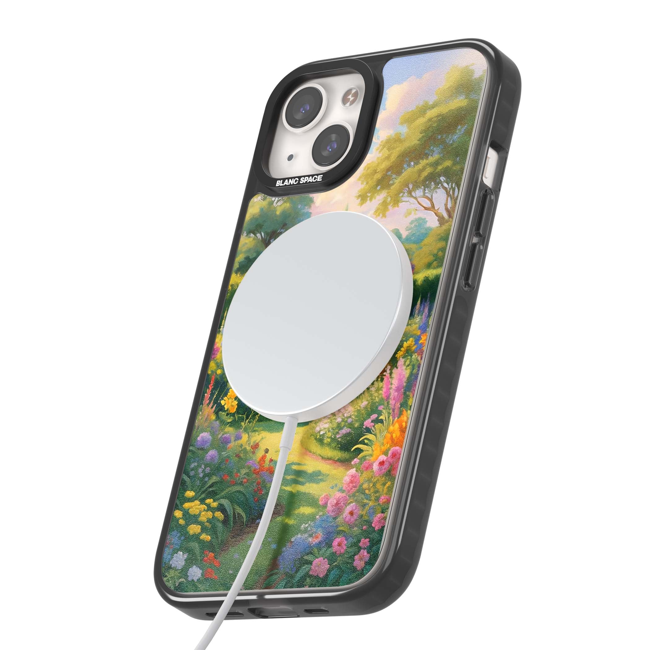 The Painter's Garden floral iPhone case | Black Impact Magsafe case for iPhone 13, iPhone 14, iPhone 15