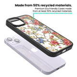 Vintage Vines & Flowers Magsafe Black Impact Phone Case for iPhone 13, iPhone 14, iPhone 15
