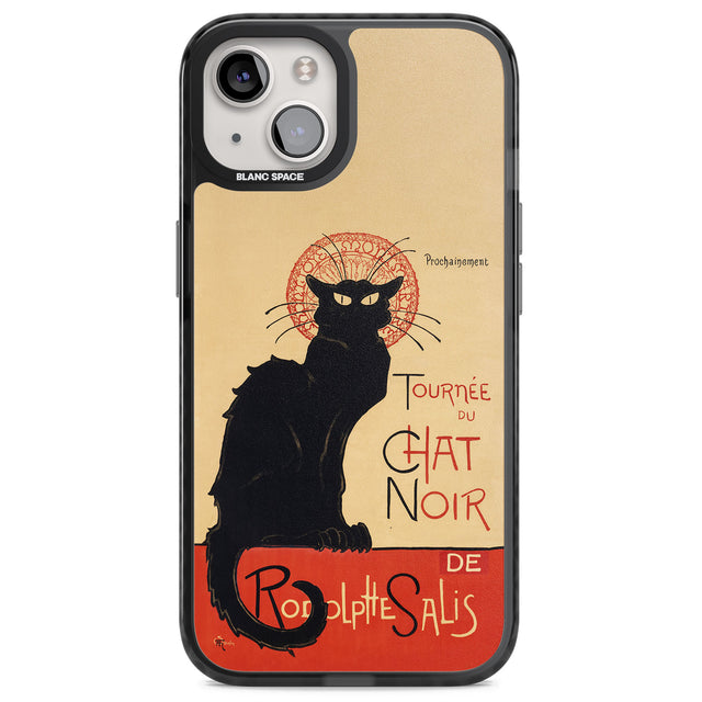 Tournee du Chat Noir Poster Magsafe Black Impact Phone Case for iPhone 13, iPhone 14, iPhone 15