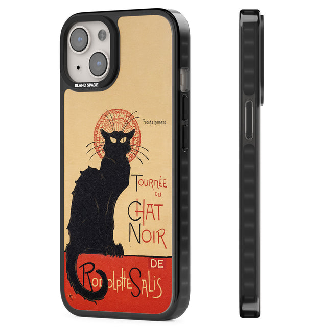 Tournee du Chat Noir Poster Magsafe Black Impact Phone Case for iPhone 13, iPhone 14, iPhone 15