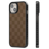 CHOCOLATE CHECKERED Black Impact Phone Case for iPhone 13, iPhone 14, iPhone 15