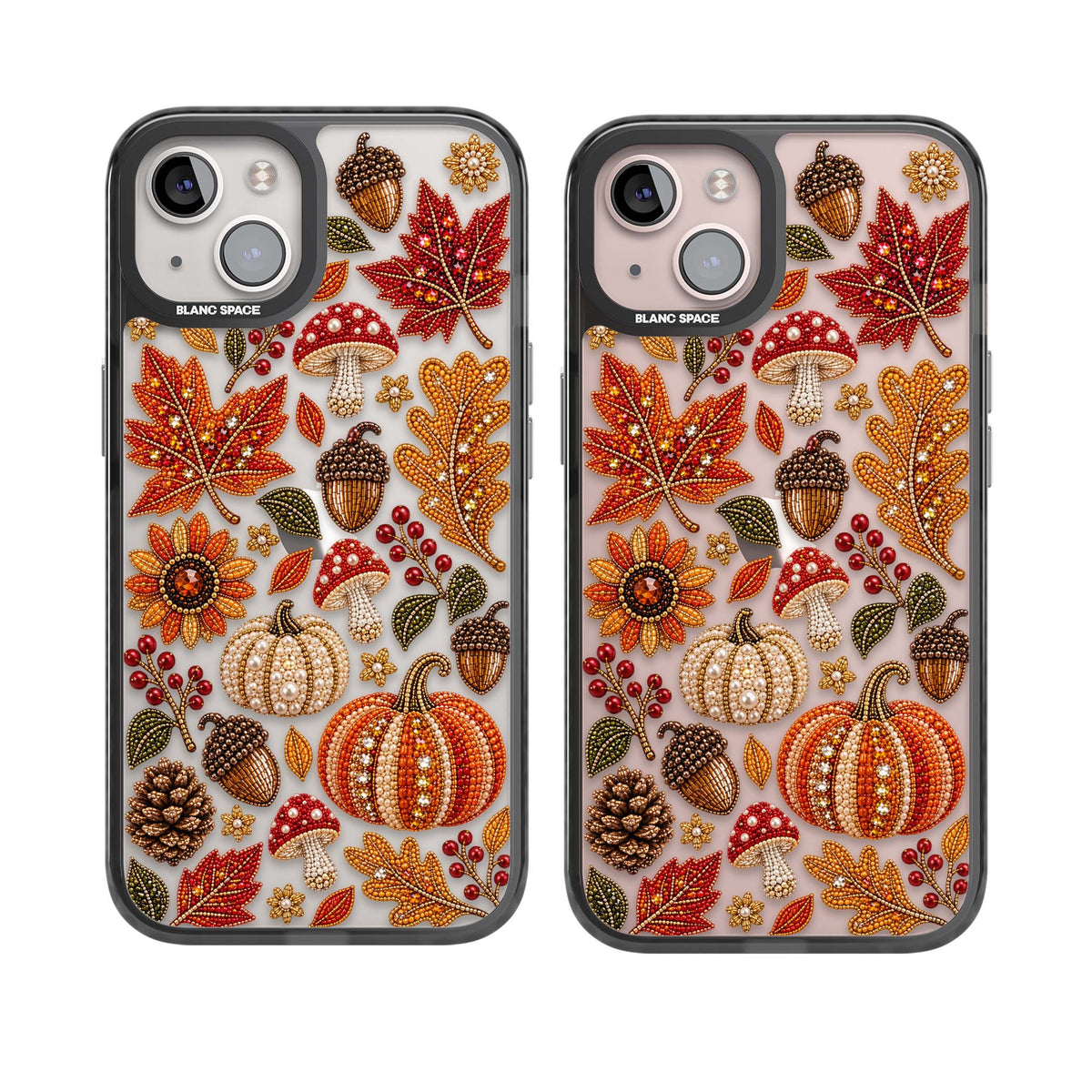 Beaded Autumn iPhone case | Black Impact case for iPhone 13, iPhone 14, iPhone 15
