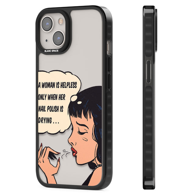 Drying Nails - Pop Art Black Impact Phone Case for iPhone 13, iPhone 14, iPhone 15