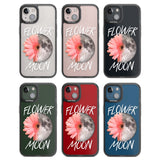 Flower Moon Black Impact Phone Case for iPhone 13, iPhone 14, iPhone 15