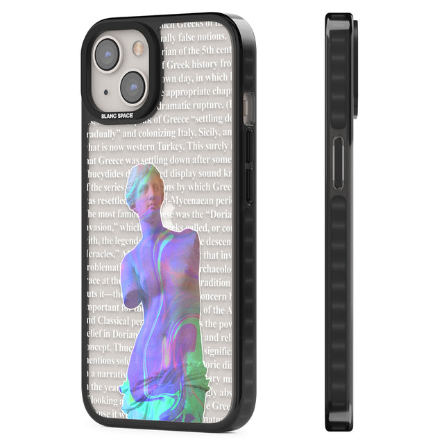 Iridescent De Milo Black Impact Phone Case for iPhone 13, iPhone 14, iPhone 15