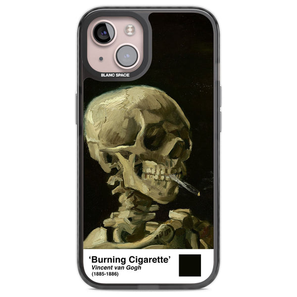 Skull Of A Skeleton With Burning Cigarette
