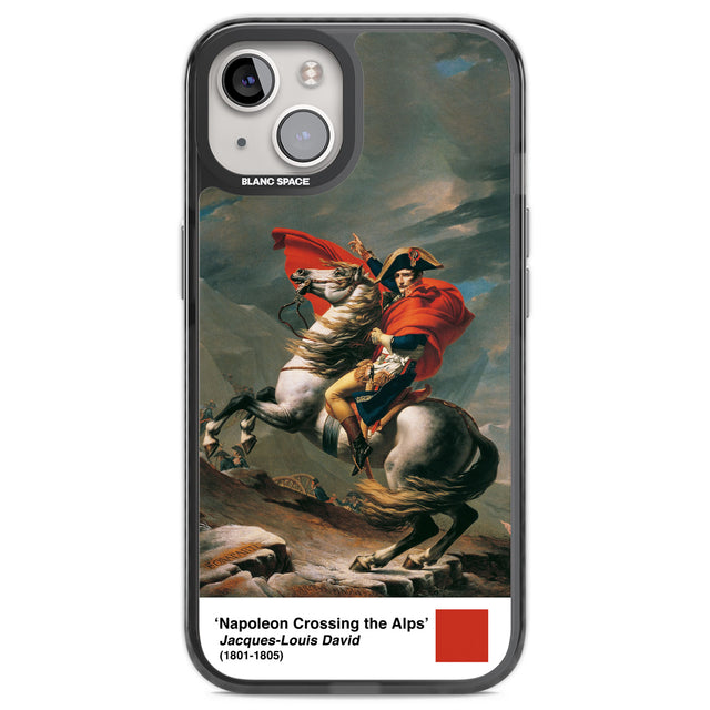 Napoleon Crossing the Alps Black Impact Phone Case for iPhone 13, iPhone 14, iPhone 15