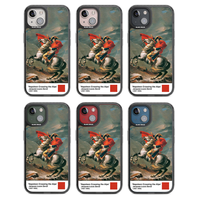 Napoleon Crossing the Alps Black Impact Phone Case for iPhone 13, iPhone 14, iPhone 15