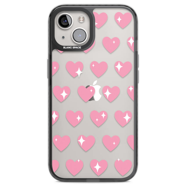 Sweet Hearts Black Impact Phone Case for iPhone 13, iPhone 14, iPhone 15