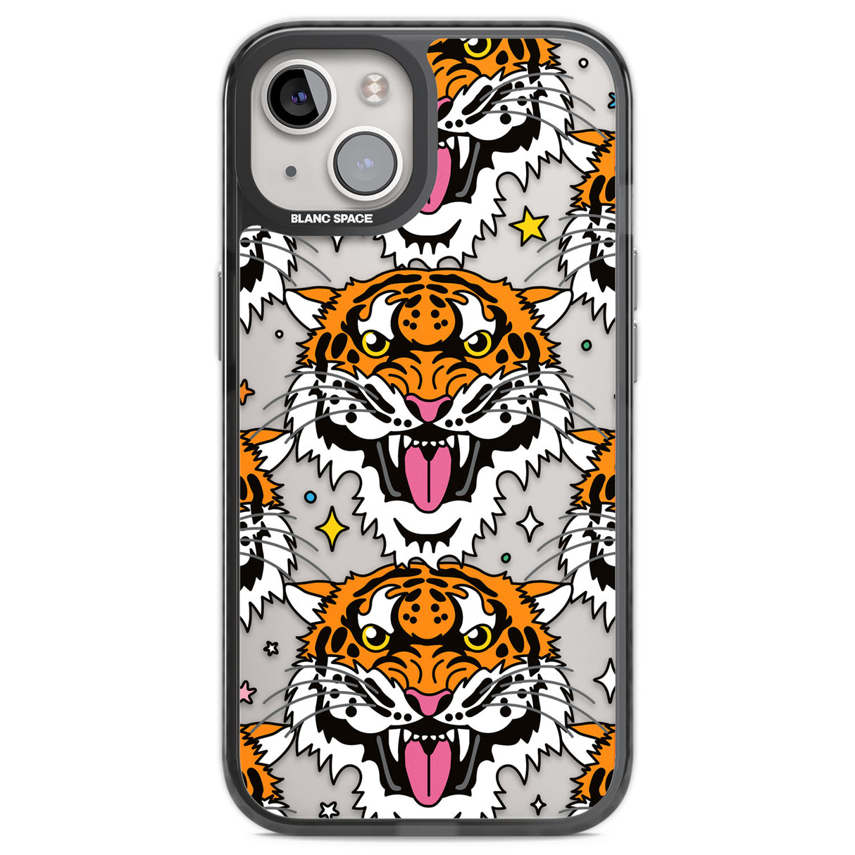 Fierce Jungle Tigers Black Impact Phone Case for iPhone 13, iPhone 14, iPhone 15