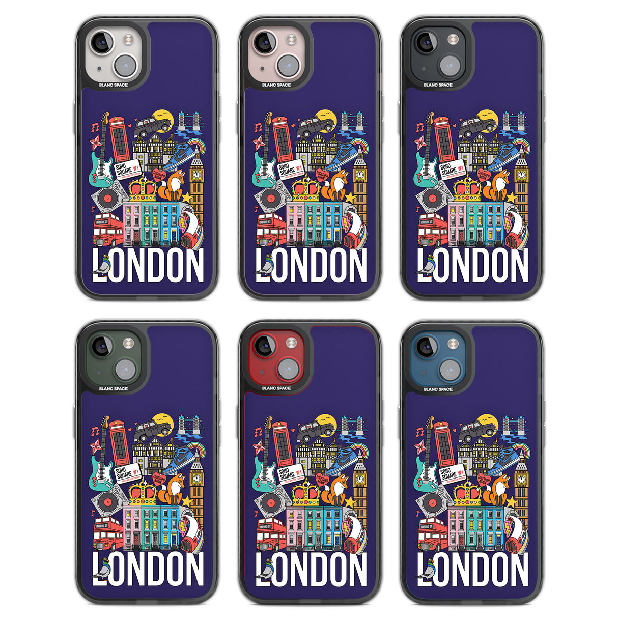 London Calling Black Impact Phone Case for iPhone 13, iPhone 14, iPhone 15