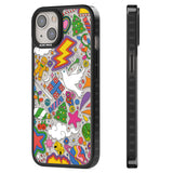 Whimsical Wonderland Black Impact Phone Case for iPhone 13, iPhone 14, iPhone 15